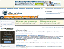 Tablet Screenshot of affiliate-marketing.de